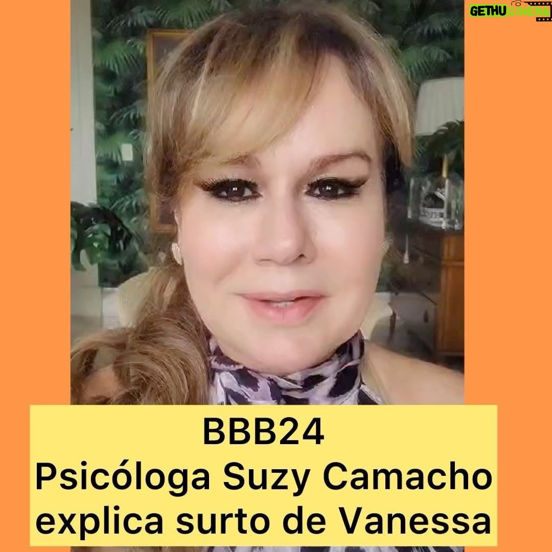 Sonia Abrão Instagram - A TARDE É SUA: a psicóloga Suzy Camacho participou hoje do nosso programa e, após assistir aos vídeos de VANESSA LOPES no BBB24, deu sua visão de qual poderia ser o problema da influencer: transtorno psicótico temporário! Vale conferir! #SoniaAbrao #ATardeESua #CALONE #DBIPro