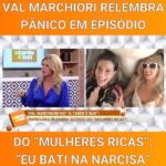 Sonia Abrão Instagram - @alessandrolobianco reviveu com Val o episódio do reality “Mulheres Ricas” quando ela entrou em pânico com a pegadinha de Narcisa Tamborindeguy dentro de um helicóptero que foi desligado no ar e pareceu entrar em queda livre! 🚁 Resultado: bateu na coleguinha mesmo! 😱Na bancada, @vladimiralves achou o badalo maravilhoso”, eu achei que Val bate pouco e @gabperline revelou que o piloto perdeu a licença! É rir pra não chorar! 😂😢 (Vídeo: @redetv) #SoniaAbrao #ATardeESua #CALONE #DBIPro