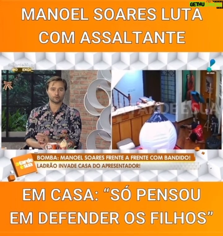 Sonia Abrão Instagram - ASSALTO À CASA DE MANOEL SOARES: ALESSANDRO LO-BIANCO conta todos os detalhes no A TARDE É SUA! 🚨(Vídeo: @redetv)