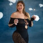 Sophie Hall Instagram - HAPPY BIRTHDAY TO ME 🎁 @fashionnovacurve Sierra seamless jumpsuit- Plus