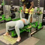 Sophie Hall Instagram - Me struggling with 110lbs after not working out for a while 🤦🏼‍♀️😆 I will have upper body strength one day lol #benchpress #upperbodystrength #fitnessjourney