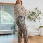 Sophie Hall Instagram - Mafia/Camping? @fashionnovacurve Already Chose Faux Fur Jacket- 3X Bree Camo Stretch cargo Jean- 18 Plus