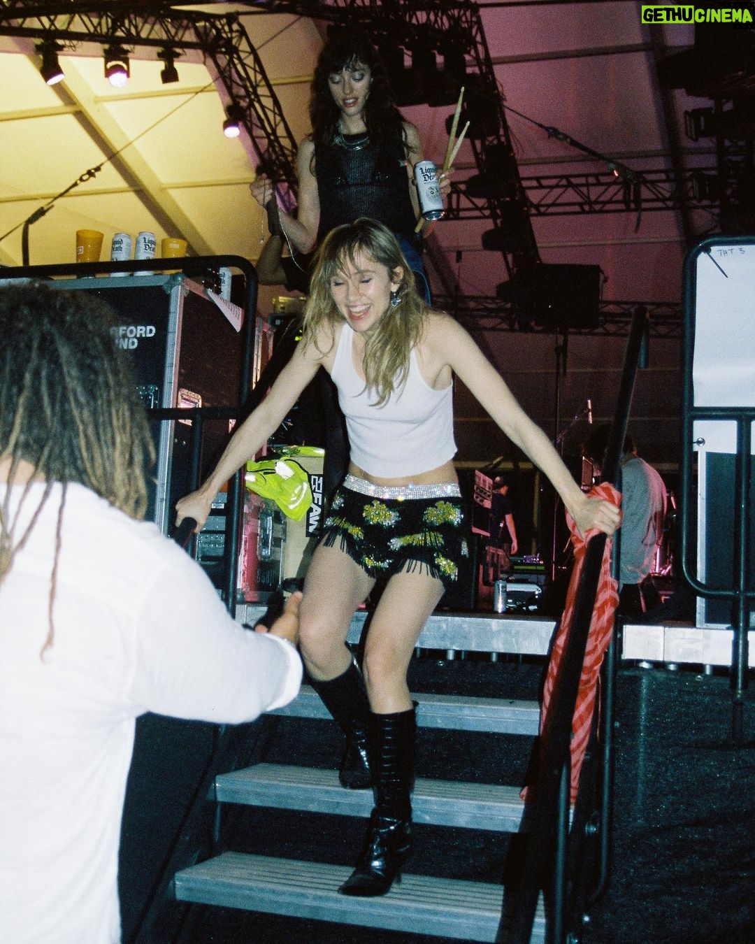 Suki Waterhouse Instagram - festival season hath begun! ❤️❤️ on film by @worldfamousmuriel & @emiliapaige.s @brittany.isaacson