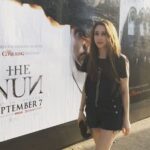 Taissa Farmiga Instagram - My casual Friday afternoon stroll. Perhaps you too should stroll on down to the movie theater... perhaps go see #TheNun? You won’t regret it 😘 . @thenunmovie @corinhardy @demianbichiroficial @jonasbloquet @bonnieaarons1 @charlottehope8