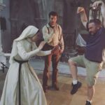 Taissa Farmiga Instagram - When the first AD and lead actress have a disagreement #tbt #thenun 📸: @corinhardy Bucharest, Romania