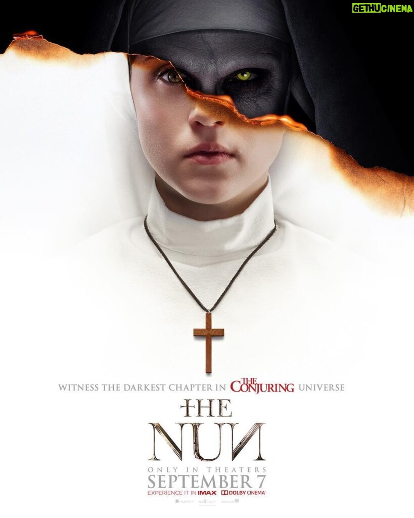 Taissa Farmiga Instagram - Ohhh hello, gorgeous people. #TheNun official poster is here and it is sinfully good...