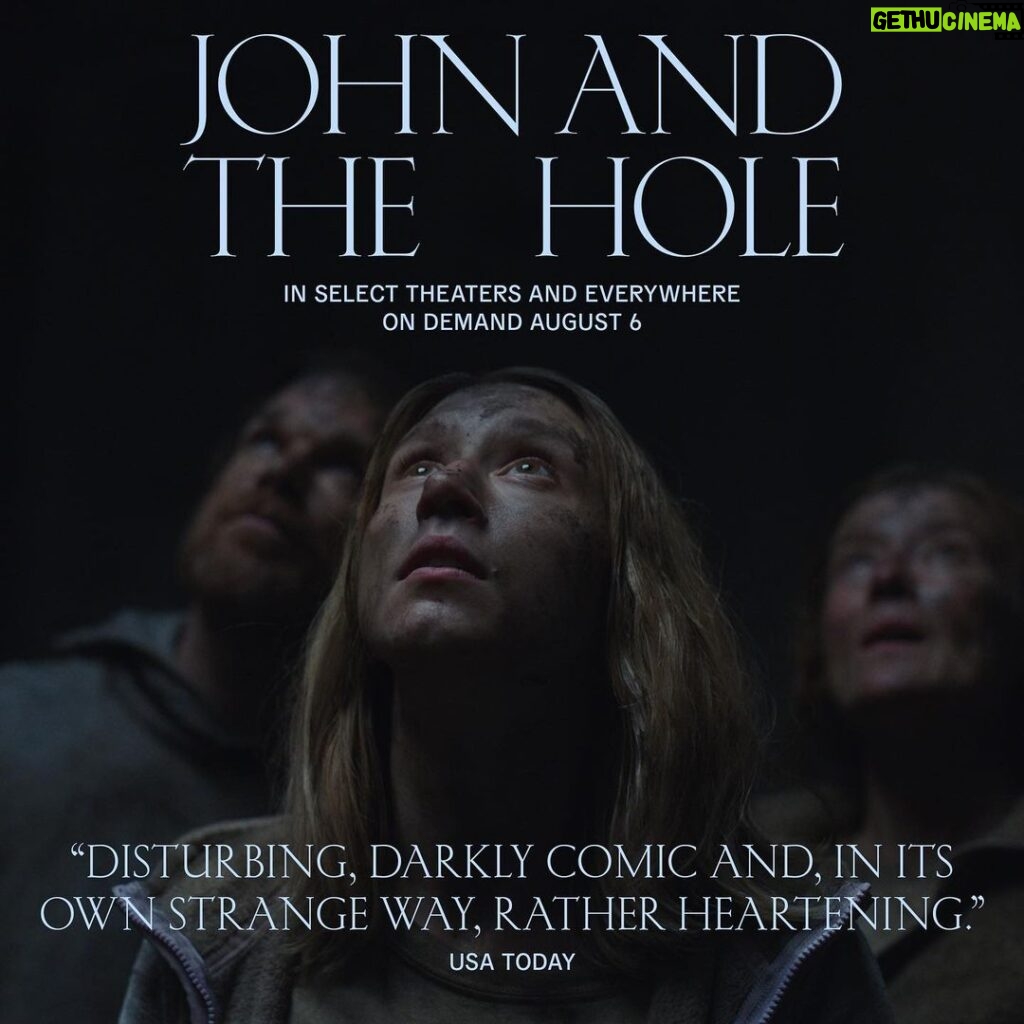 Taissa Farmiga Instagram - 🎞🎥 In theaters and VOD now! JOHN AND THE HOLE by @pascualsisto @ifcfilms #JohnAndTheHole #CharlieShotwell #JenniferEhle #MichaelCHall