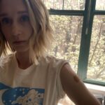 Taissa Farmiga Instagram - Serious face does not accurately represent the joy I feel after getting vaccine number two #getvaccinated #nyc NYC