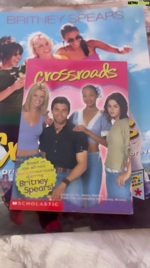 Taryn Manning Instagram - #crossroads the movie #memorbilia #britney #2003 #mimi #memories I love that I am eating a bean and cheese burrito on the one sheet LOL. My fav 🇲🇽 All up for auction soon. A celebration of the re-release ❤️