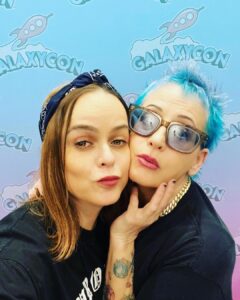 Taryn Manning Instagram - Come see us💎at @galaxyconraleigh Saturday and Sunday @lori_petty 💎 #oitnb pals 👯‍♂️ @primetimeappearances Downtown Raleigh