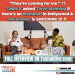 Taryn Manning Instagram – #TashaK asked #tarynmanning about the #illumanati in #hollywood & her answer was SHOCKING‼️😳

Click the link In our BIO to watch this FULL interview NOW‼️

#explore #terrancehoward #tarajiphenson #orangeisthenewblack #actress #hollywoodisevil #hollyweird #tashaklive #explorepage

🎟️💥Purchase Tickets to see Tasha K on Stage in Naples,Florida on March 3rd & Atlanta,Ga March 10💥

🔗Click the link in the Bio NOW to grab your tickets while their still available!!

More Cities & Dates to follow! Stay Tuned💥

🚨Disclaimer: The views and opinions expressed in this video are those of the guest/Interviewee and
do not reflect the opinion of Tasha K and the production company and its affiliates.

 All topics are for entertainment purposes only! comedy satire TV-MA Viewer discretion is advised. 
All statements, commentary, and reporting are Alleged.