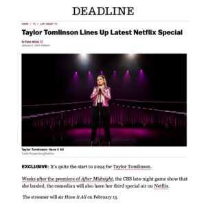 Taylor Tomlinson Instagram - My new @netflix special Have It All is out February 13 💞
