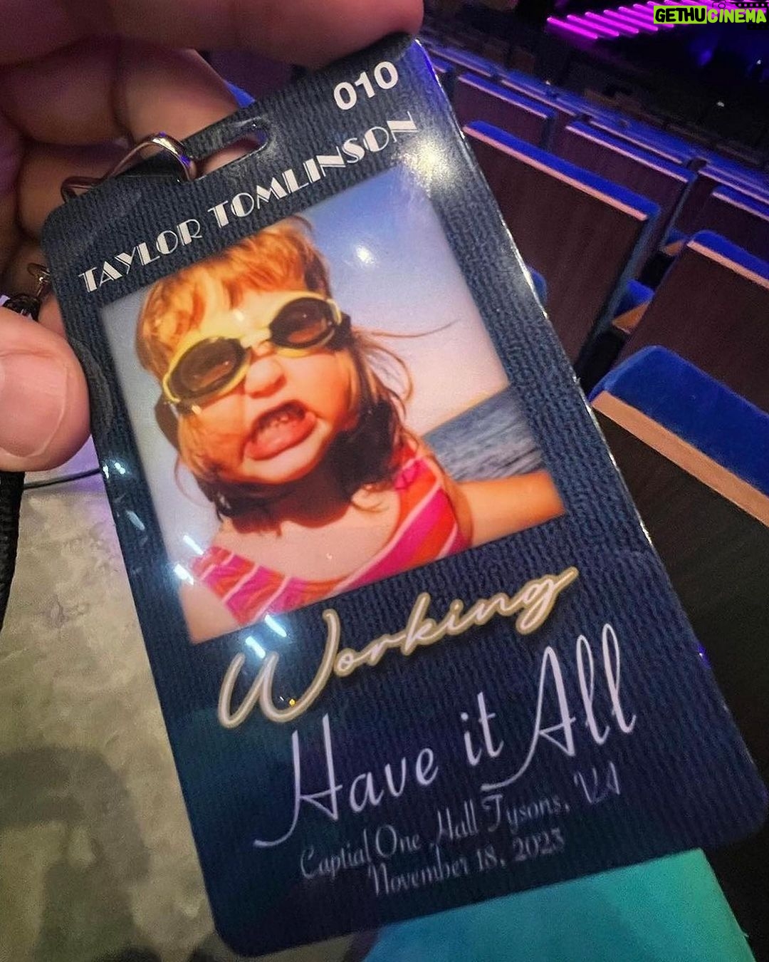 Taylor Tomlinson Instagram - Thank you for a great weekend and for this insane have it all eras tour jacket, @capitalonehall 😂 - tour is finished and special #3 is in the can! Can’t wait for you all to see it. Get ready for a lot of emotional end of tour dumps. 🥺