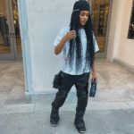 Teyana Taylor Instagram – Tomboy wit a lil pop of pink-a-boo 💕
