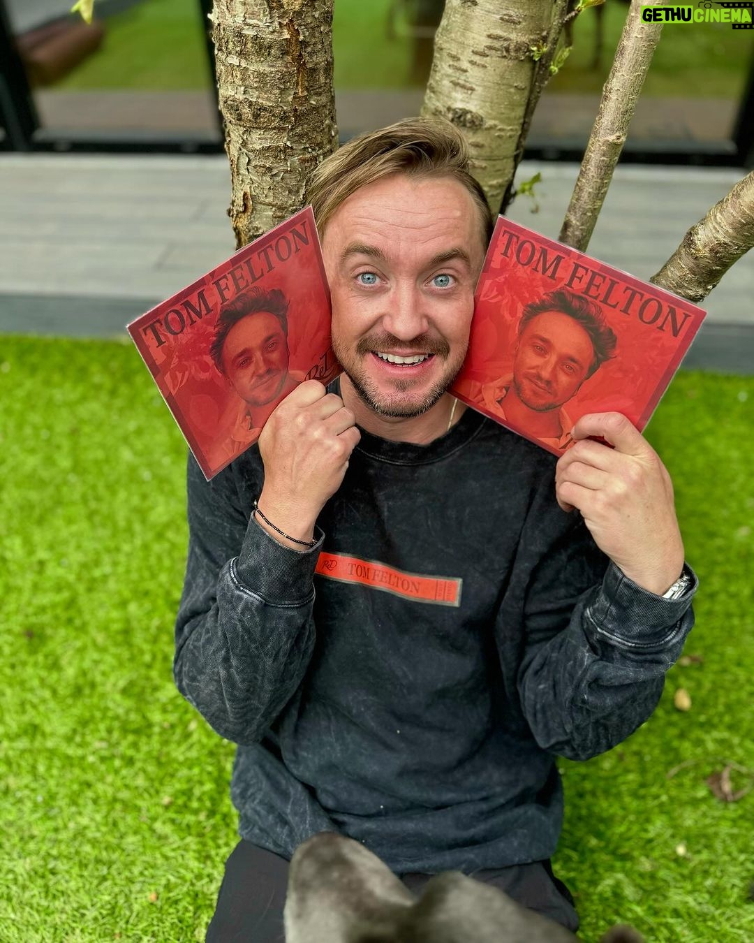 Tom Felton Instagram - New Merchandise available at https://tomfelton.shop including limited edition signed vinyls of my new EP ReD. Link in bio. Willow & Forrest already have their orders in! ❤️