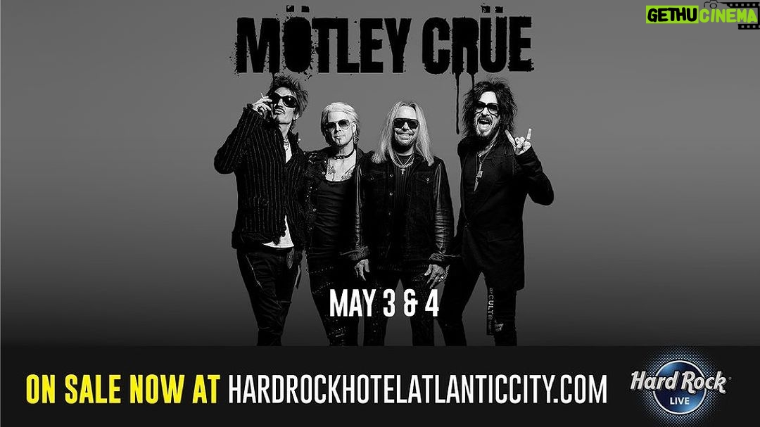 Tommy Lee Instagram - π£ ATLANTIC CITY! Weβre coming to see you on 3rd & 4th May 2024! π« Presale Begins: Dec 12th at 12 PM EST** ποΈ Tickets on sale Friday, December 15th at 10 AM EST ** PRE-SALE PASSWORD - MC2024 π Link In Bio