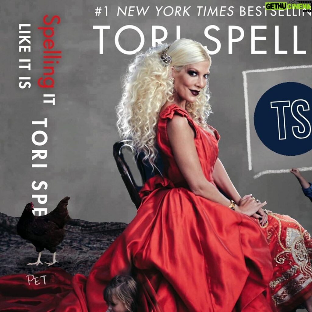 Tori Spelling Instagram - You can’t rewrite hisTORI but you can reSPELL it. - disclaimer: no actual book covers were hurt in the making of this post. - #