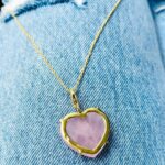 Tori Spelling Instagram - @lindsayjprice you’ll always have my heart 💗… - So proud of my friend’s amazingly chic and stunningly and lovingly designed jewelry collection @jewelryedit . Thx my forever friend for this Rose Quartz handcut heart necklace. I’ll wear it with the love and intention it was created with. Pink Quartz is a forever symbol of love and trust. They empower everyone that wears them. And, just like my friend the charm is just as beautiful inside as it is outside. {scroll thru my pics}. I got my eye on the malachite one that’s available as well. Hey Linds pink and green are our OG Beverly Hills colors. I love you @lindsayjprice . #donnaandjanet #90210 #friends #femaleentrepreneur 🧿