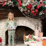 Tori Spelling Instagram - This was the ‘Night Before Christmas… Santa’s cookies baked & decorated by the kiddos and placed out with his milk { @lactaid bc we care} And, carrots and water for his hardworking reindeer. Beau dressed in his personalized Christmas pjs by @_littlenavy { which matched our family, pets, and elves even! Thx @_littlenavy the best! Beau is still sleeping in his 5 days after Christmas {yes, we washed them 😂} } and he says he intends to where them daily even when he goes back to school 🤷🏼‍♀️. Here he is showing Santa how his gifts should come down the chimney lol 😂. Love these moments! #christmasmemories #santa #holidayseason #christmaseve #christmaspjs . @marquecomm