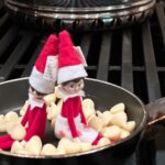 Tori Spelling Instagram - It’s official… December has started! We awakened to see our elves had traveled far and wide from a land called storage being with them reindeer and dog but also 2 of the smallest little elves! Beau “mom our elves had babies in the storage box” 😂 favorite time of the year! @elfontheshelf #elfontheshelf