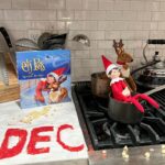 Tori Spelling Instagram - It’s official… December has started! We awakened to see our elves had traveled far and wide from a land called storage being with them reindeer and dog but also 2 of the smallest little elves! Beau “mom our elves had babies in the storage box” 😂 favorite time of the year! @elfontheshelf #elfontheshelf
