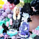 Tori Spelling Instagram - ‘Tis the witching season night. - Celebrating Hattie’s 11th birthday what a sight. - Three generations of strong, creative, crafty women unite. - The Grandma, the mother, the daughter alike… - Enjoy all the DIY details @prettysweetdeets and 🙋🏼‍♀️ created all based on Hattie { @hattie_mid } Cat’s @pinterest board for her party. - Cake: @claymakescakes . Sweets: @laforettbakehouse . Sushi: @sushiprivatecatering . Game Truck/VR: @thebiggametruck . Best Piñatas EVR: @ollinpartystore . Party rentals: @loungepartyrentals & @createaparty . Crochet pumpkins: @stella_mcdermott08