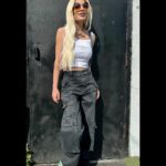 Tori Spelling Instagram - suspended but self-sown… • cargo pants: @rudesdenim . suspenders : 🙋🏼‍♀️ vintage 90’s . • #braceyourself #vintage #ilovesuspenders #holdemup 🌈