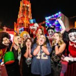 Tori Spelling Instagram - Thank you @unistudios for our family yearly tradition of attending @horrornights . So excited that @hattie_mid and #finn could finally join @stella_mcdermott08 and @liammcdermott___ this year. We had best time! ‘Till next year… our fave horror season experience . #halloweenhorrornights Universal Studios Hollywood Halloween Horror Nights