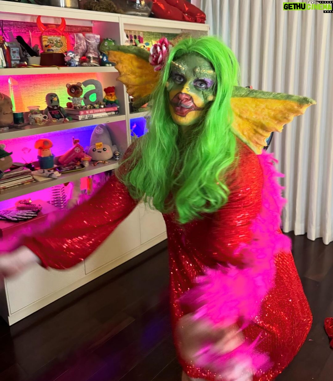 Tyler Oakley Instagram - new video of my greta (the gremlin) transformation now live on youtube.com/tyleroakleygames 💋💄