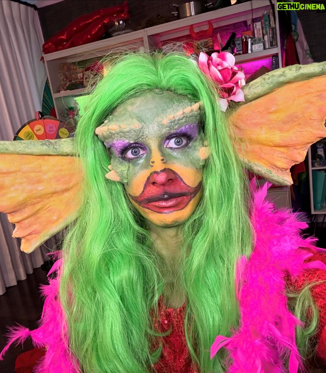 Tyler Oakley Instagram - new video of my greta (the gremlin) transformation now live on youtube.com/tyleroakleygames 💋💄