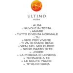 Ultimo Instagram - Alba - La tracklist