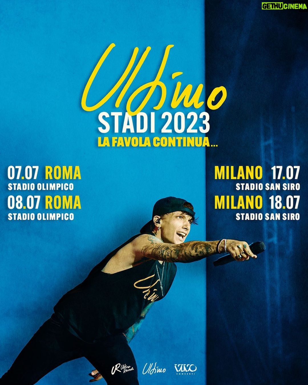 Ultimo Instagram - La favola continua… Ci rivediamo negli stadi! ❤️
