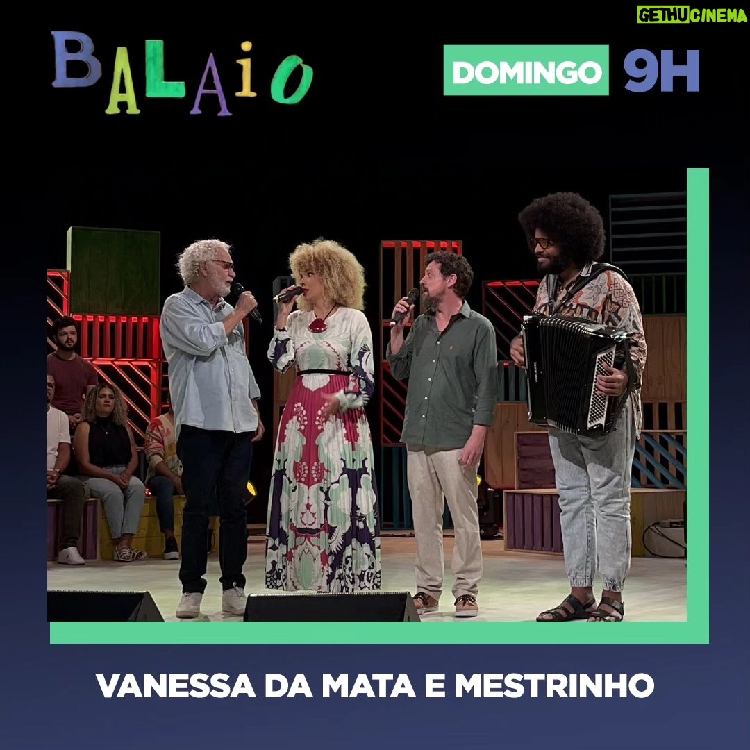 Vanessa da Mata Instagram - O Balaio desta semana recebe dois ícones da Música Popular Brasileira: a talentosa cantora Vanessa da Mata e um dos maiores sanfoneiros do país, Mestrinho. Eles se juntam e apresentam canções de sucesso e ainda se unem aos apresentadores para uma versão de “Tristeza do Jeca” de Angelino de Oliveira, cantada a três vozes e uma sanfona. Não perca, neste domingo às 9h! 📺 TV Cultura, Youtube, app Cultura Play e site da emissora. #TVCultura #Balaio #VanessadaMata #Mestrinho