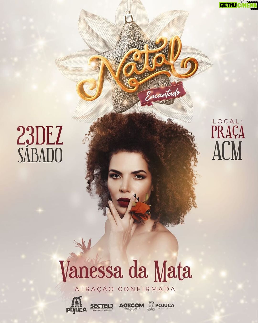 Vanessa da Mata Instagram - ✨🎄 Atenção passarinhos de Pojuca/BA! No dia 23 de dezembro estarei em Pojuca pela primeira vez, levando o show #VemDoce para o Natal Encantado 2023. Avisem os amigos e familiares para estarem conosco nesta linda festa de Natal! Até já! #VanessadaMata #VemDoce #pojuca Pojuca - Bahia