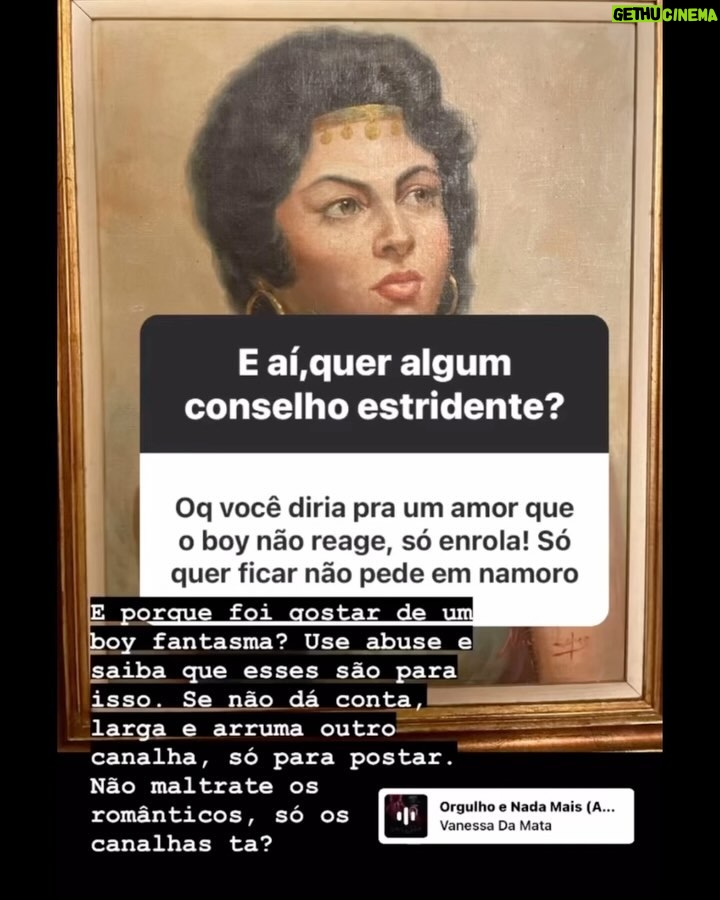 Vanessa da Mata Instagram - E aí? Quer um conselho estridente? 😏 Eu, @soniaironica , invadindo o Instagram da cantora!