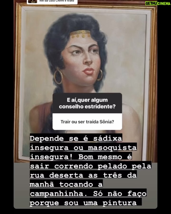 Vanessa da Mata Instagram - E aí? Quer um conselho estridente? 😏 Eu, @soniaironica , invadindo o Instagram da cantora!