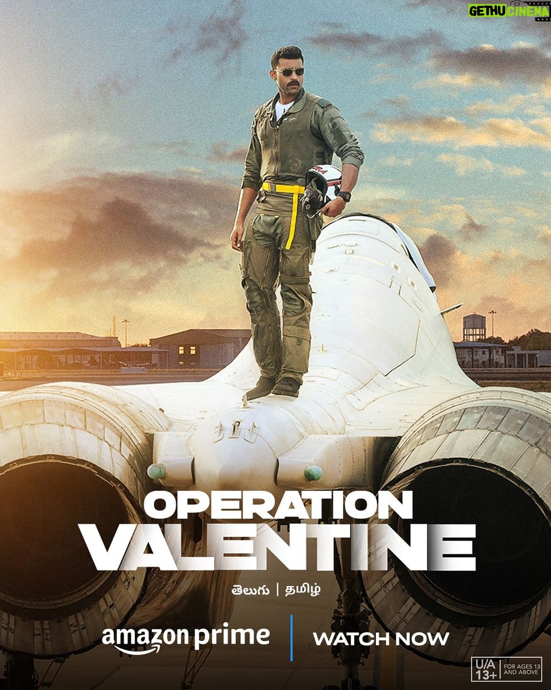 Varun Tej Instagram - The line between duty and obsession blurs. Uncover the truth now! #OperationValentineOnPrime, watch now only on @primevideoin @shaktipshada @manushi_chhillar @sonypicsfilmsin @renaissancepicturez