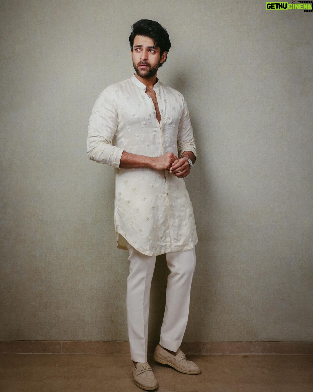 Varun Tej Instagram - Promotions for OPV! Let’s roll..🔥 #operationvalentine . . . . . . Styled by - @ashwin_ash1 & @hassankhan_3 Styling team - @ahmedxmirza Wearing - @chandrikaraamzofficial Footwear - @louisvuitton Shot by - @pranav.foto