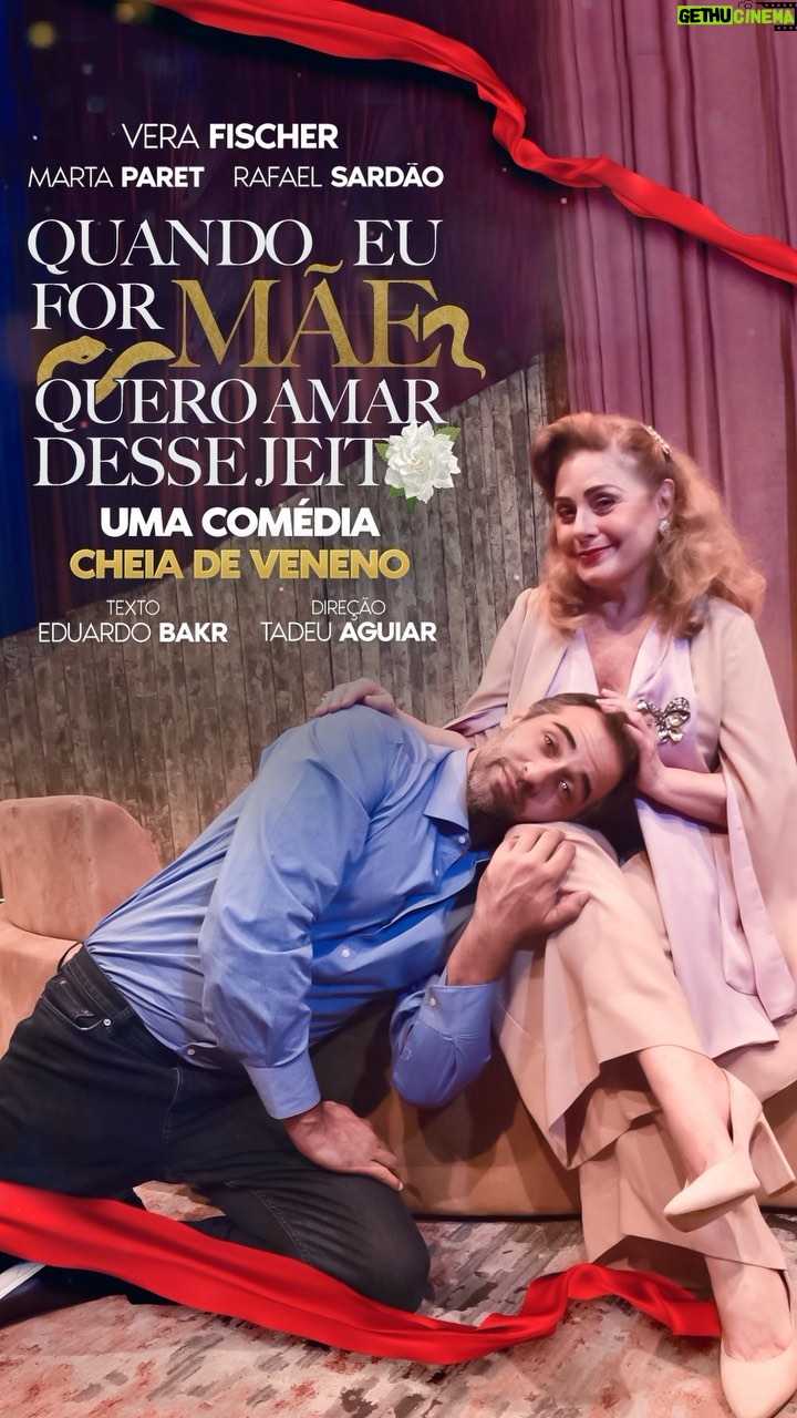 Vera Fischer Instagram - . ❤️ 😍 Meus Amores de Bangu 🥰 ❤️ A temporada no 🎭 @teatrobangushopping é muito curta tá? ⏳ Então venham logo!!!! ⚡ Sábados 16/03 e 23/03 às 19h Domingos 17/03 e 24/03 às 18h Ingressos: link na Bio✨ Teatro Bangu Shopping