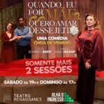 Vera Fischer Instagram - 💜🩵🧡💙🩷❤️💛💚🖤🩶🤍🤎#quandoformãequeroamardessejeito 🎭 @teatrorenaissance Sábado às 19h e Domingo às 17h ⏰ Ingressos: link na Bio✨ Elenco @verafischeroficial 🐍 @martaparet 🐍 @rafael_sardao 🐥 Texto @eduardo_bakr Direção @tadeuaguiaroficial Assistência de direção @coreografiasnapista Desenho de Luz @danisanchez1 Trilha sonora original @lilisecco Cenário @cenarionatalialana Figurino @espetacularproducoeseartes Figurinista Assistente @brumanattrodt Cenógrafa Assistente @marietaspada Designer @furtado_ale Imagens severo Produção Executiva @edgardjordao Coordenação de Produção @normapthire Produção geral @estamosaquiproducoes Assessoria de imprensa @barataproducoes Teatro @teatrorenaissance Apoio: @chezamis.bistro @htberrini @thaitaibrasil @rascalrestaurante @fogodechaobr @lifemixoficial @donadeola #verafischerindica Teatro Renaissance