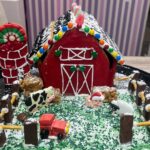 Veronica Merrell-Burriss Instagram - One of our favorite holiday traditions is making gingerbread houses!🎄 How do you think we did this year?! 🥰🧣☃️