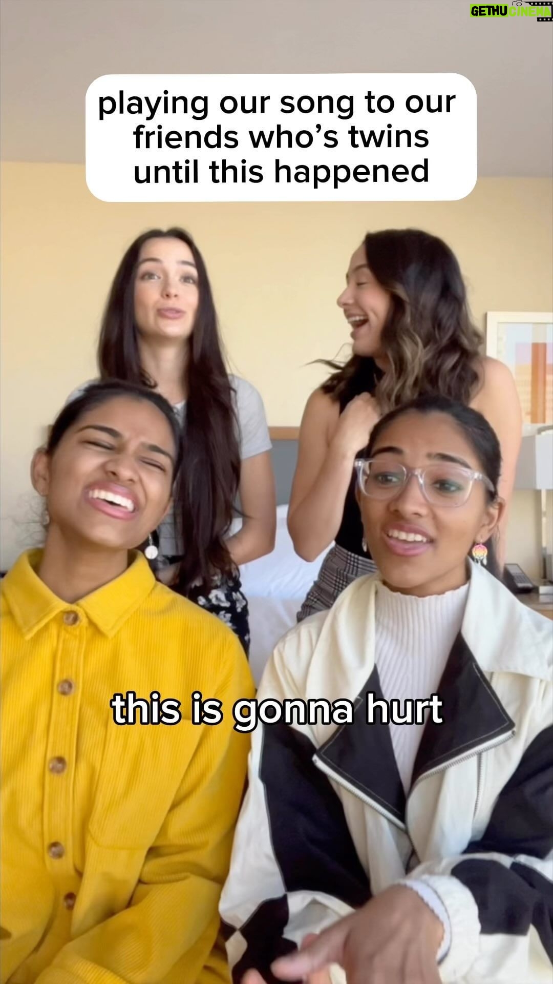 Veronica Merrell-Burriss Instagram - Should we release this??? It’s called “villain” 👀 #original #villain #kiranandnivi #singing #harmony