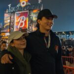 Veronica Merrell-Burriss Instagram - what a catch… 🥰⚾️ Camden Yards Orioles Stadium