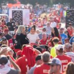 Veronica Merrell-Burriss Instagram - What a way to kickoff the ‘23 NFL football season, chatting w/ @donnakelce ✨🏈 Photo Credit: @hsmithphoto GEHA Field at Arrowhead Stadium