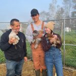 Veronica Merrell-Burriss Instagram - WE WORKED ON A FARM FOR A DAY!! 🐔 Check out the video on @ronronfam channel! Thank you @goldshawfarm for having us on your beautiful farm! Make sure to check out Morgan’s video too!