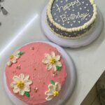 Veronica Merrell-Burriss Instagram - It’s our birthday week! 🎂 Watch us go head to head as we bake & decorate our birthday cakes in our newest video 🩷💜