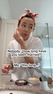 Veronica Merrell-Burriss Instagram - How long have u been married?👰‍♀️ THIS long…🚽🧻