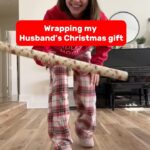 Veronica Merrell-Burriss Instagram - Wrapping my husband’s Christmas gift🎁