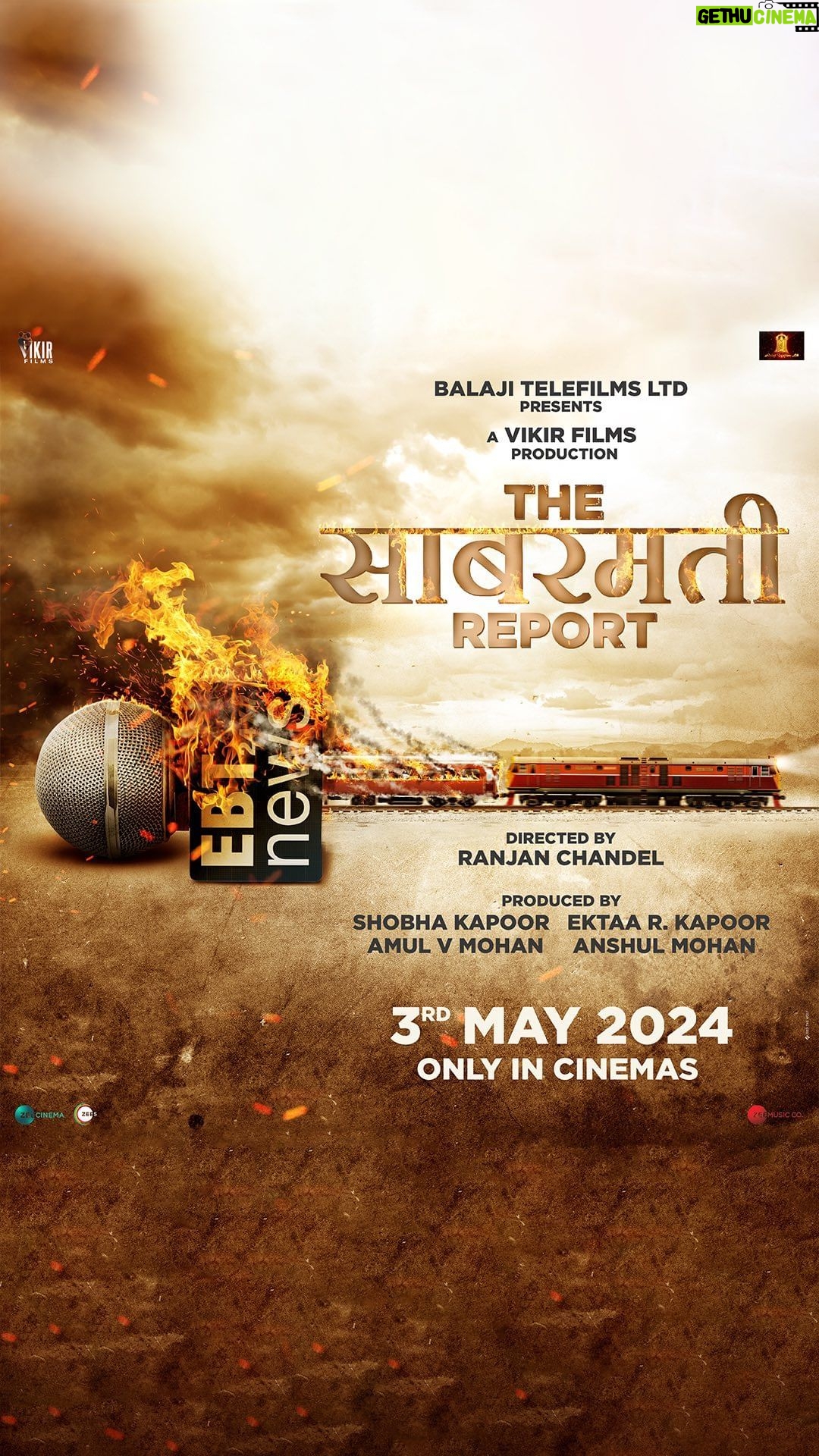 Vikrant Massey - 138.4K Likes - An event that shook the nation.
Turned into an incident that changed Indian history forever.
Presenting the #TheSabarmatiReport, in cinemas on 3rd May, 2024.
@shobha9168 @ektarkapoor @amulvmohan @anshulmohan @ranjanchandel @raashiikhanna @iridhidogra @balajimotionpictures @vikirfilms @aseemarrora @singh_in_d_north @arjun_b09 #DheerajSarna @vivek.koka @janvigill @shrey.jhawar @zeemusiccompany