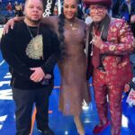 Vivica A. Fox Instagram - GM Dawlings! I LOVE NY! What an AMAZING Day #2 in da NYC for my NEW @lifetimemovies /@hybridproductionsllc #TheWrongLifeCoach Much LUV to @pix11news @nylivingtv @alexleemedia @marysolcastrotv 4 ya AMAZING luv n support! Special Thanks to @nyknicks my BFF'S #BjColeman #Lucy of @candyicejewelry had a BLAST! Great seeing #ChaunseyBillups @rod_strickland1 @therealkano @mellemelglover @dave_huie Rocking @desphemmes shirt Thankx @banafshan @aliceandolivia pants @miumiu platforms @tomford dress Thankx @rules2bfollowed @Versace boots @bigothejeweler Vivica necklace @candyicejewelry Makeup @laniecekingmua Hair/Pix/Video @_esbi3 #LIFEISGOOD #GodIsGood #Blessed #Respect #GurlPower #VivicaFoxHair #TeamVivica #TeamFox #MyGrindDontStop #LegitimateCareers #BossMoves #LoveWins #Actress #Producer #FILMLIFE #ClassicBadChicks 🔥🖤💜👸🏽👸🎬🏀🤑🔥 New York City, NY